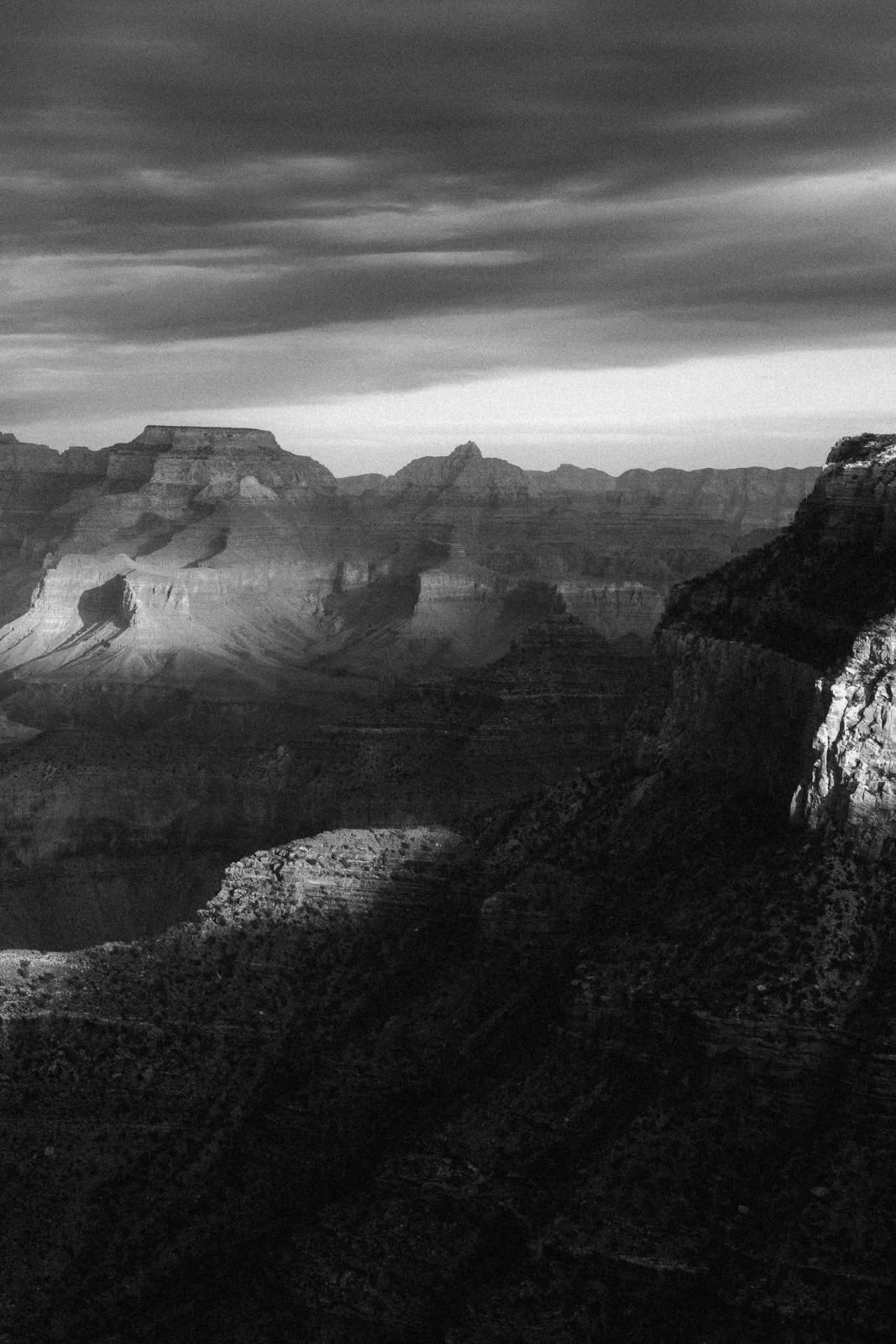 Storm light over the South Rim