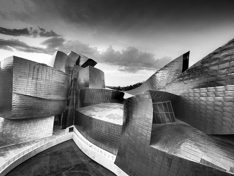 Guggenheim Museum Bilbao, titanium roofs