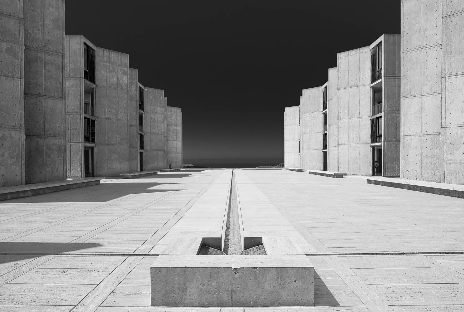 Salk Institute court and water channel