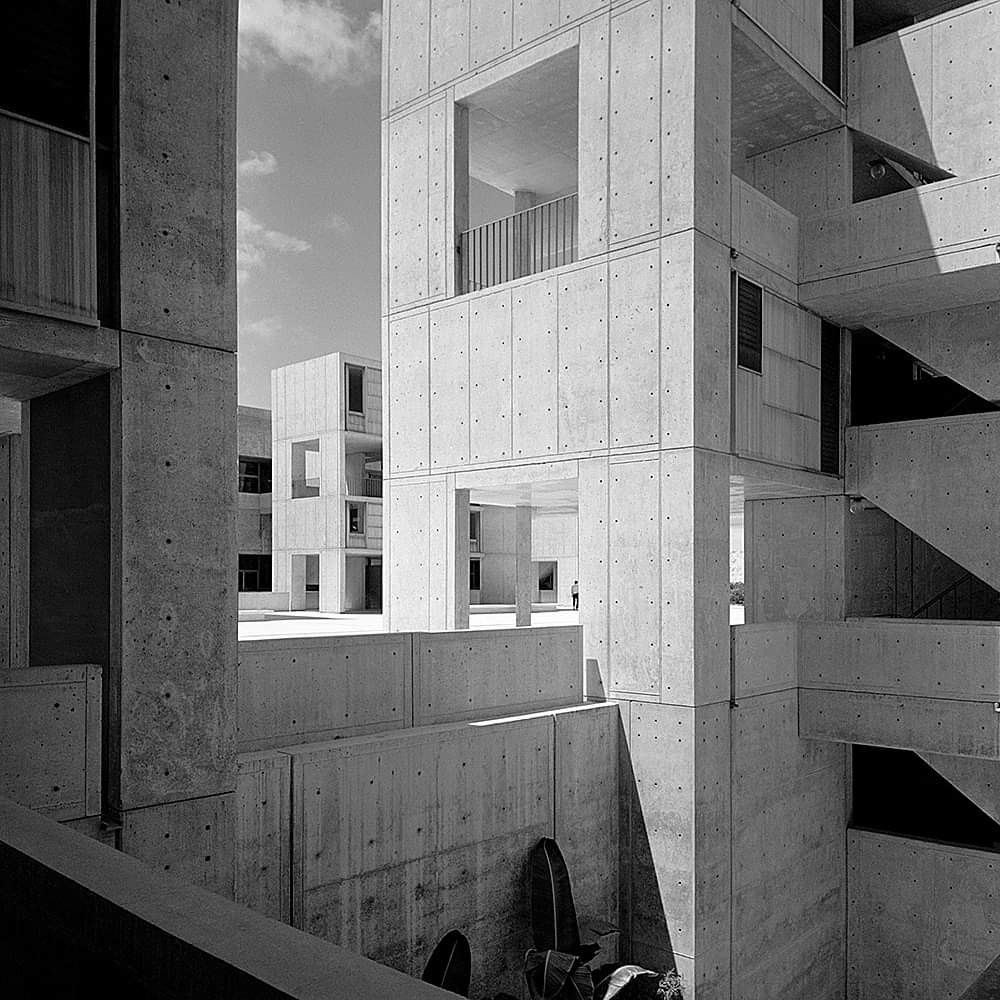 Salk Institute, concrete study towers