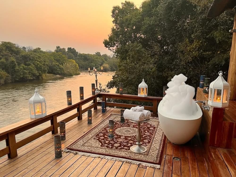 Deck and pool