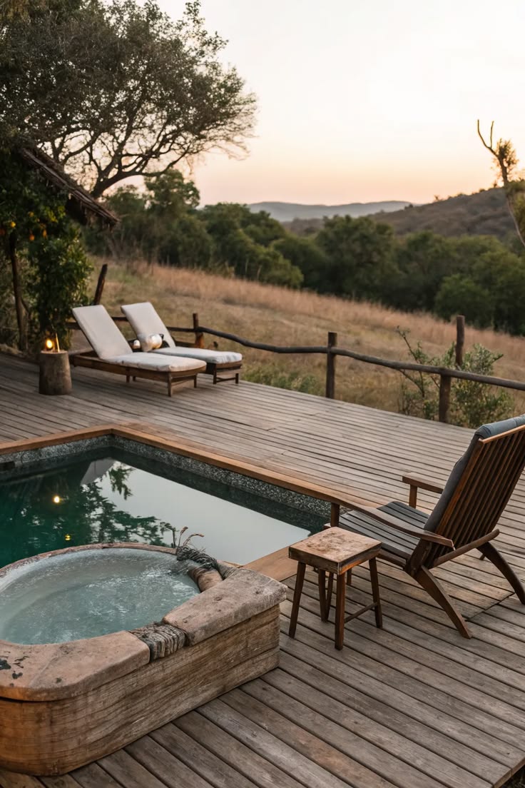 Deck and pool