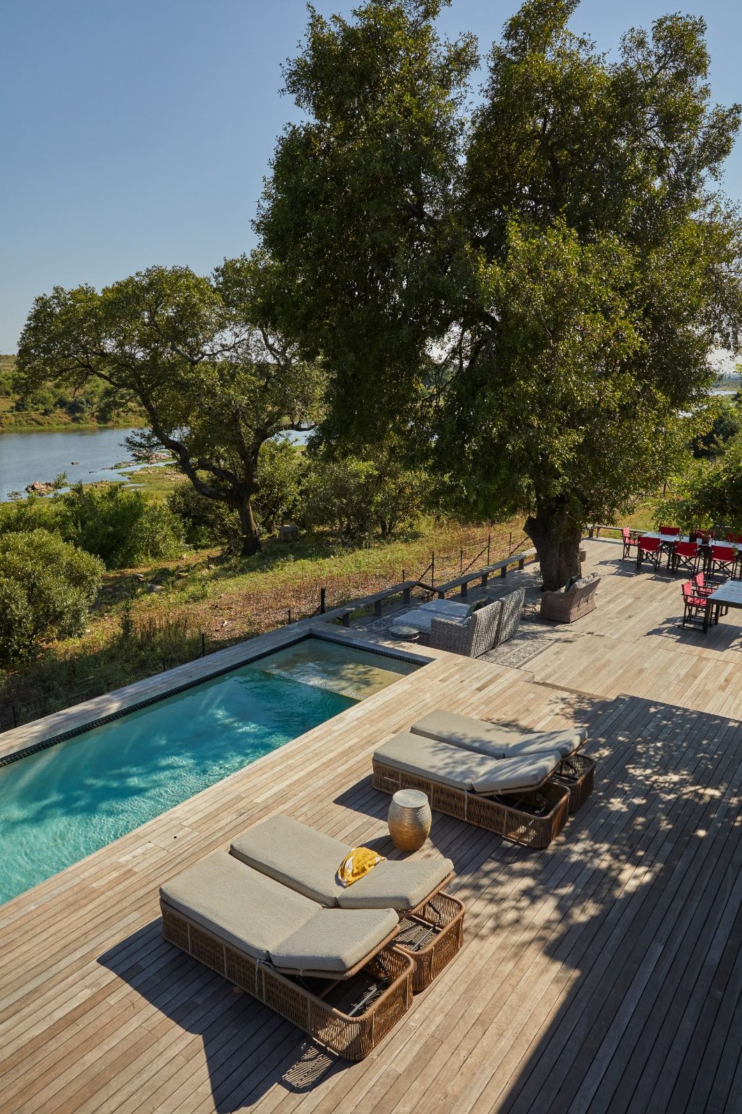 Deck and pool