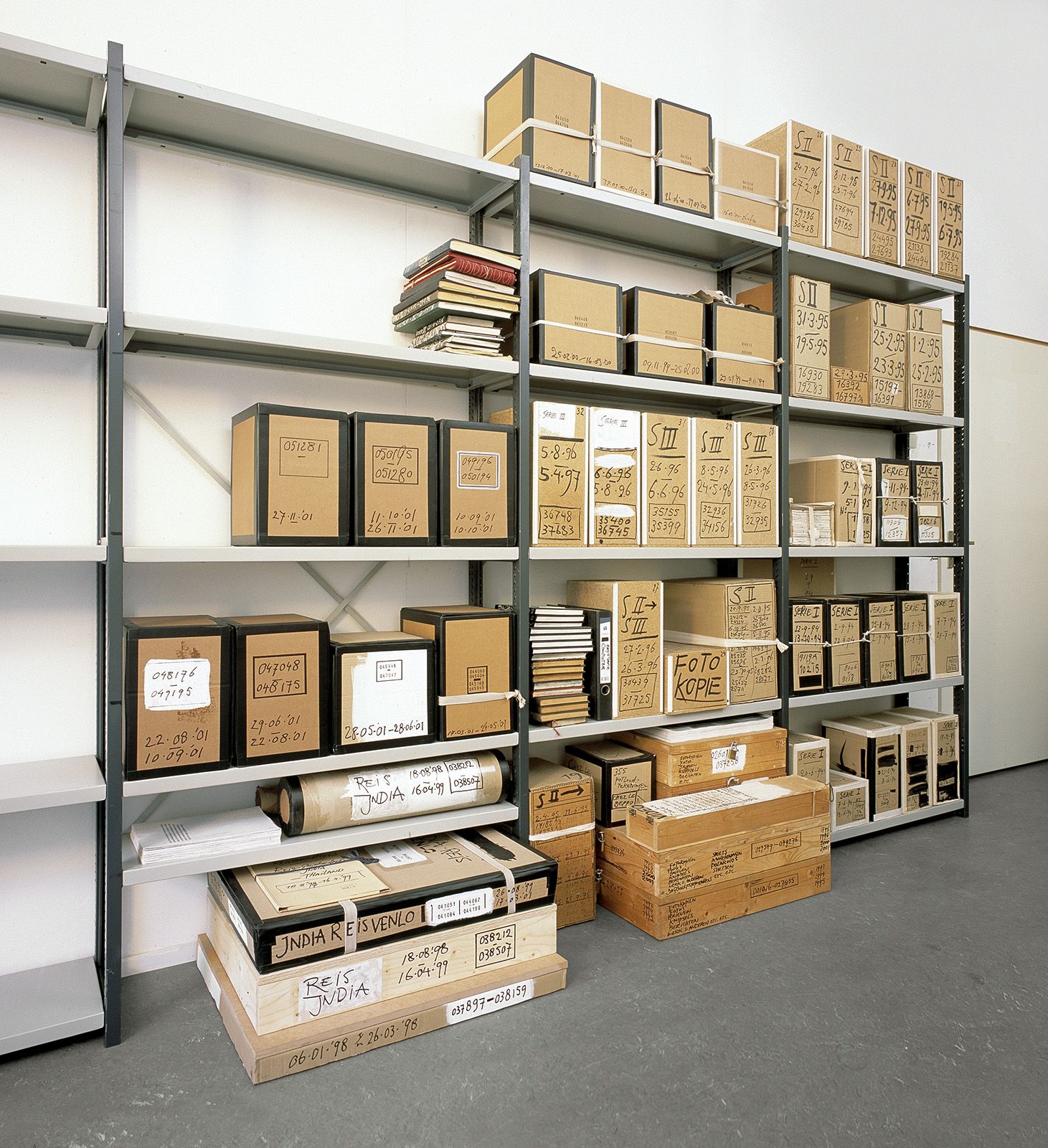 Boxes waiting for numbers