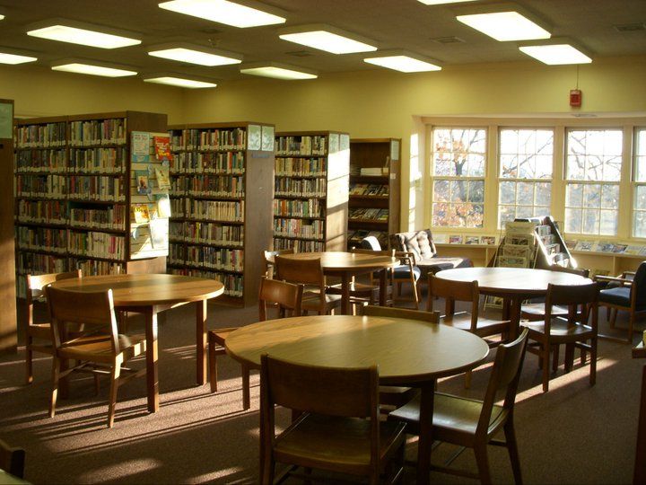 Reading room tables, before opening