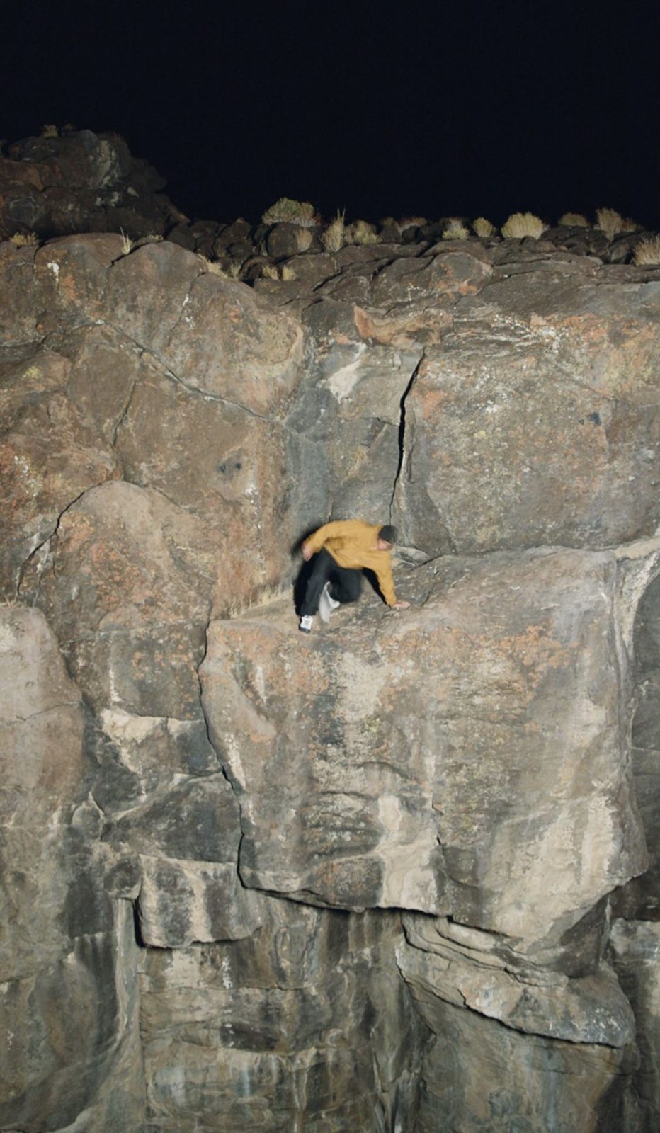 Cold Corner, the wall from its foot