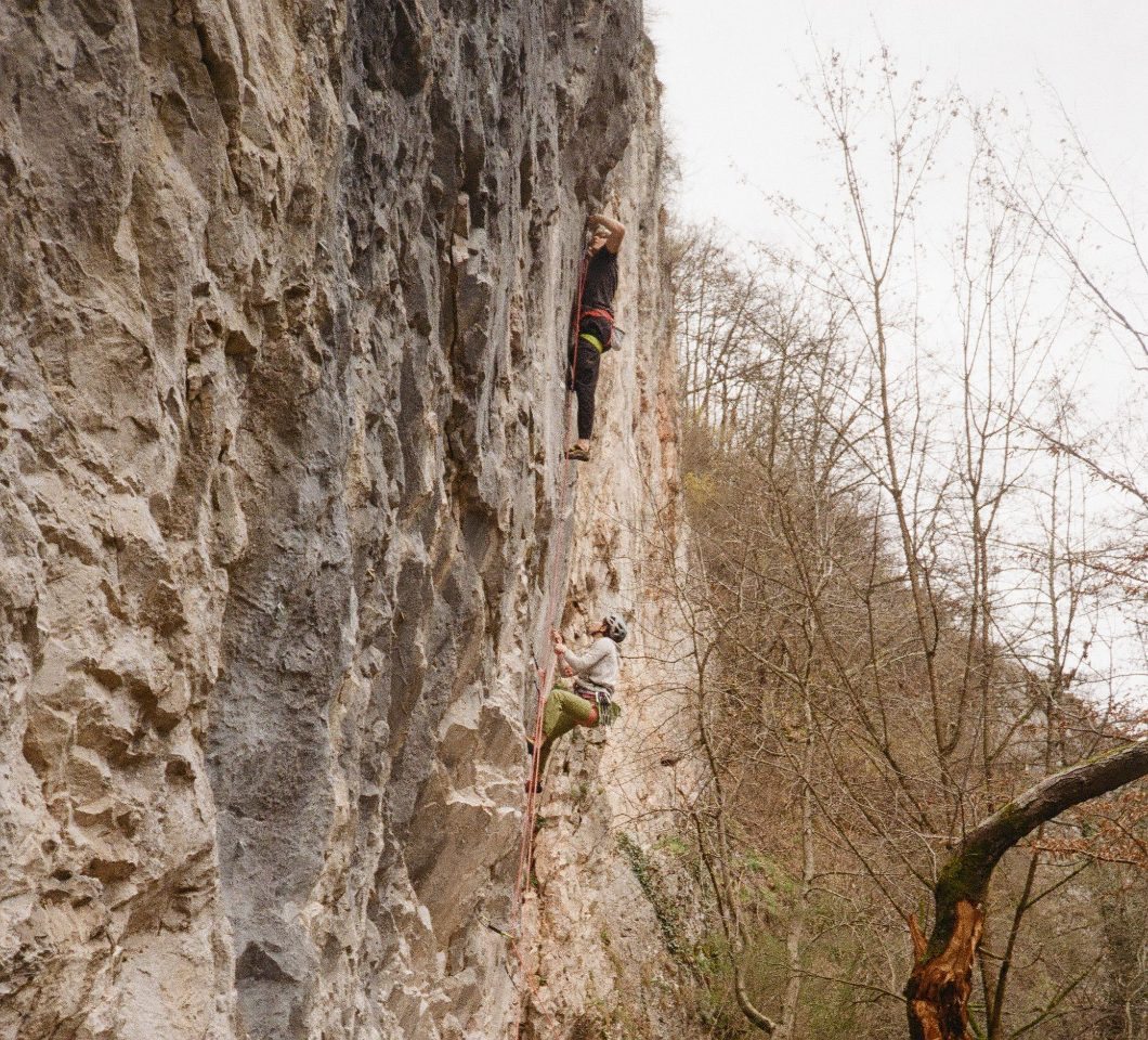 Ledge Wall, the wall from its foot