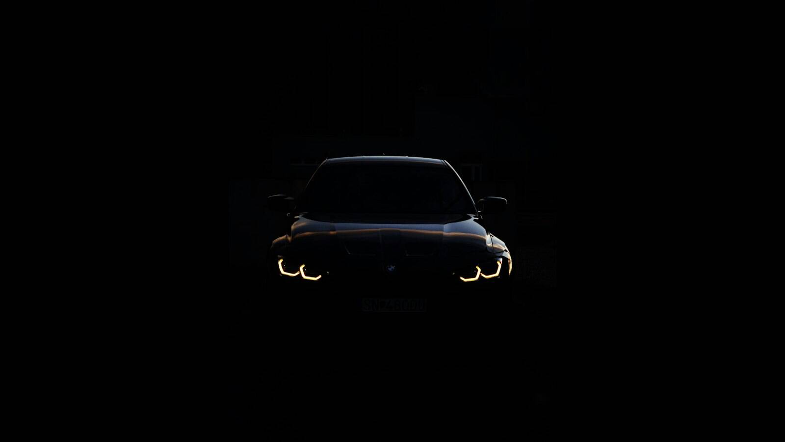 Dark side profile of a coupe